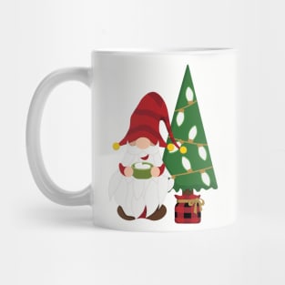 Christmas Gnome with Hot Chocolate Mug